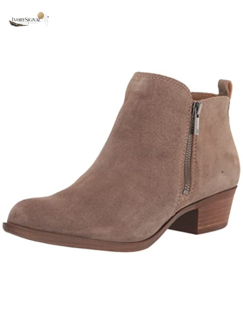 Lucky Brand Basel Ankle Booties Women's Bootie Suede Leather Zip